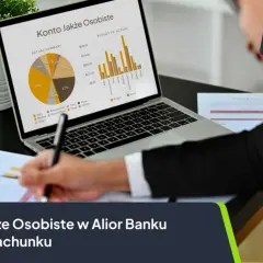 Analiza wydatków z konta jakże osobiste. Wykresy pokazują porównanie budżetu z rzeczywistymi opłatami.