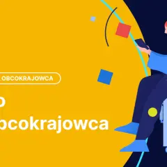 Oferta "Konto dla obcokrajowca bez karty pobytu". Kobieta z telefonem siedzi na walizce.