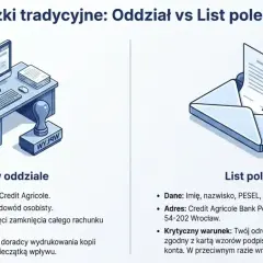 Jak zamknąć konto w Credit Agricole? Wizyta w oddziale lub list polecony. Dowiedz się, co zabrać i jakie dane podać.