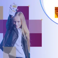 Uśmiechnięta dziewczyna prezentuje telefon z aplikacją Alior Bank. To idealne konto dla dziecka, które uczy się finansów.
