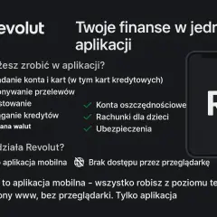 Revolut to aplikacja mobilna do zarządzania finansami: konta, przelewy, inwestycje, kredyty, waluty, oszczędności, ubezpieczenia. Sprawdź, co to jest Revolut!